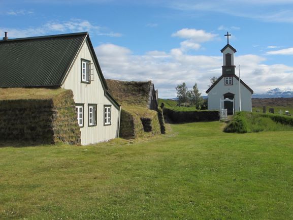 Kapelle des historischen Ortes Keldur