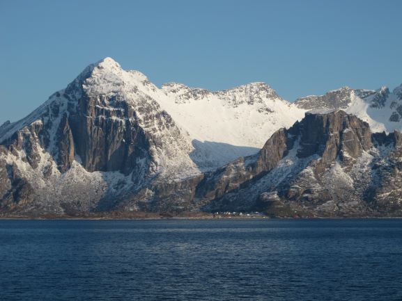 Blick auf die norwegische Küste