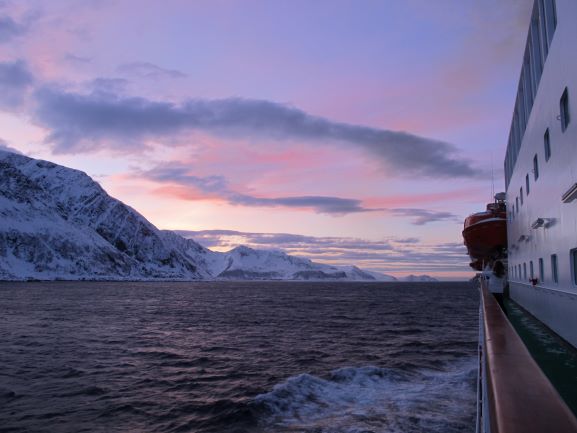 Kurs Richtung Süden an der norwegischen Küste entlang